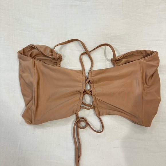 Tiger Mist nude crop top - Picture 3 of 3